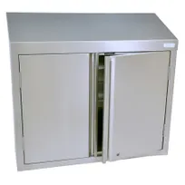 product of BK Resources BKWCH-1524HL 24" Stainless Steel Enclosed Wall Mounted Cabinet, Hinged Doors w/ Lock