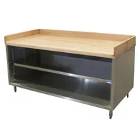 product of BK Resources CMBT-3072 Chef Table, Cabinet Base with Open Front