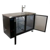 product of BK Resources DBC-12-60 Kegerator Dispenser, 60" Length, Double Head Tap, 2-Keg Capacity, 33-41°F Range
