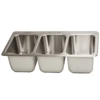 product of BK Resources DDI3-10141024 Drop-In Sink, Three Compartment