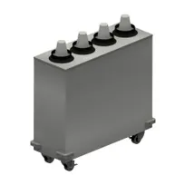 product of BK Resources MCD-4X1 Cup Dispenser - 12" W x 33" D x 31" H, 4 Stn, 8-46 oz Cups, 18/304, 4 Casters