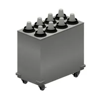 product of BK Resources MCD-4X2 Cup Dispenser, 17-1/2"W x 33"D x 31"H, 8-Cup Steel, Casters, NSF