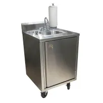 product of BK Resources MHS-2424-C-BKD Handwash Sink, Mobile, Cold Water Only