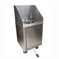 product of BK Resources MHS-2424-C-DM Handwash Sink, Mobile, Cold Water Only