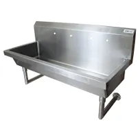 product of BK Resources MSHS-48W2 48" Wall Mounted Hand Sink without Faucet - 14 gauge / Double Holes