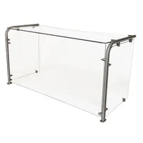 product of BK Resources SG-90MU-24G Multi-Use Adjustable Sneeze Guard with Glass Top Shelf
