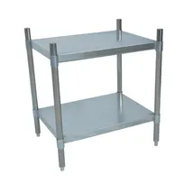 product of BK Resources SSU3-4324 Stainless Steel Dry Storage Shelving Unit - 43"W x 24"D x 38"H