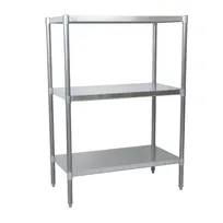 product of BK Resources SSU5-4324 3 Shelf Stainless Steel Dry Storage Shelving Unit - 43" x 24" x 60"