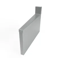 product of BK Resources UAF-I-0521 Underbar Corner Filler, Rear Angle, 5⁰
