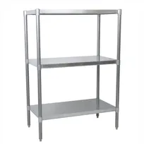 product of BK Resources VSU5-5524 Galvanized Steel Dry Storage Shelving Unit - 55"W x 24"D x 60"H