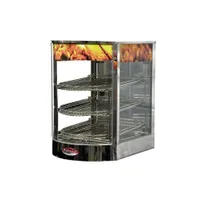 product of BakeMax BMCDF01 14" Self-Service Countertop Bowed Face Heated Display, 3 Shelves