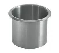 product of Krowne C-16 Silver Series Open Waste Chute, Stainless Steel, Fits 6-1/2" Diameter Cutout