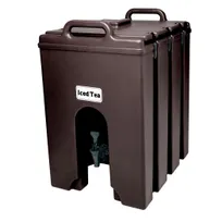product of Cambro 1000LCD131 Beverage Carrier, 11‑3/4 Gal Plastic, Brown, 16‑1/4"W x 20‑3/4"D x 24‑3/4"H NSF