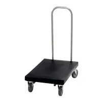 product of Cambro 2030UT110 Black Utility Platform Truck with Chrome Handle, 600 lbs, 19-3/4" x 32-1/8", Plastic Frame & Deck