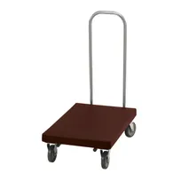 product of Cambro 2030UT131 Utility Truck, 19.75x32.125, 600 lbs, Dark Brown, Chrome Handle, Plastic Frame