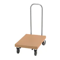 product of Cambro 2030UT157 Utility Truck, 19.75x32.125, 600 lb, Coffee Beige, Plastic Frame, Chrome Handle