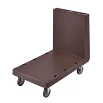 product of Cambro 2436UTH131 Dark Brown Plastic Utility Truck with Handle, 24-7/8x41-3/4, 600 lbs Capacity
