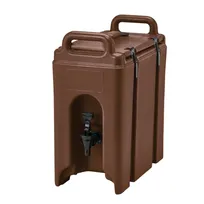 product of Cambro 250LCD131 Camtainer Beverage Carrier – 2.5‑Gal Plastic, Dark Brown, 9"W x 16½"D x 18⅜"H, NSF