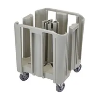 product of Cambro ADCSC480 S-Series 27x27 Compact Dish Caddy, 500 lb, Polyethylene, Speckled Gray, 4 Towers