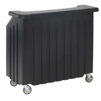 product of Cambro BAR540110 Cambar 80 lb. Ice Sink Black 5-Bottle Speed Rail Portable Bar