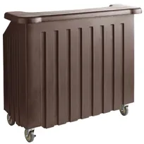 product of Cambro BAR540131 Cambar 80 lb. Ice Sink Brown 5-Bottle Speed Rail Portable Bar