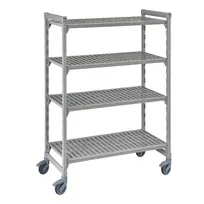 product of Cambro CPMU244867V4480 Camshelving Premium 4-Shelf Vented Mobile Starter Unit - 24" x 48" x 67"