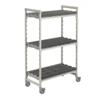 product of Cambro CPMU246075DRPKG 60" x 24" 75" Camshelving Mobile Speckled Gray Drying Rack Cart with 3 Level
