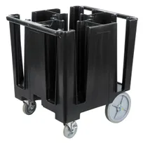 product of Cambro DCS950110 Black Versa Dish Caddy, 5 Column, 30-39 Height, Polyethylene, 225-300 Plates