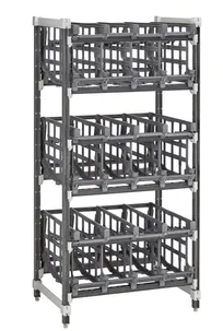 product of Cambro EA243672C96580 Camshelving® Elements Full Size Add On Stationary Can Rack 96 #10 Cans Capacity