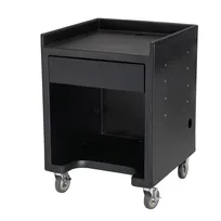 product of Cambro ES28110 Equipment Stand, 28"W x 28"D x 39"H, Polyethylene, Black, NSF, (4) 5" Casters