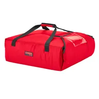 product of Cambro GBPP216521 GoBag Premium Pizza Delivery Bag, 17-1/4" x 17-1/2" x 7-1/2", Nylon, Red, (2) 16" or (3) 14" Pizza Capacity, Machine Washable
