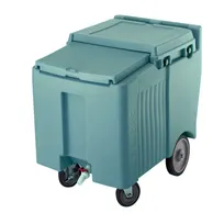 product of Cambro ICS125L401 Plastic Mobile Ice Bin / Ice Caddy, 125 lb, Slate Blue