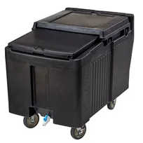 product of Cambro ICS175L110 Plastic Mobile Ice Bin / Ice Caddy, 175 lb, Black