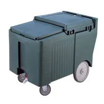 product of Cambro ICS175LB191 Plastic Mobile Ice Bin / Ice Caddy, 175 lb, Granite Gray