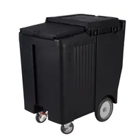 product of Cambro ICS200TB110 Plastic Tall Mobile Ice Bin / Ice Caddy, 200 lb, Black