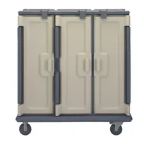product of Cambro MDC1411T60191 Granite Gray 60 Tray Insulated Meal Delivery Cart