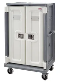 product of Cambro MDC1520T20191 Granite Gray 20 Tray Meal Delivery Cart w/ 2 Compartments