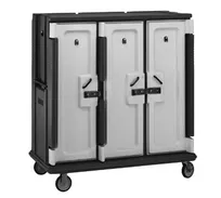 product of Cambro MDC1520T30615 Charcoal Gray 30 Tray Meal Delivery Cart w/ 3 Compartments