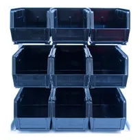 product of Carlisle 381109LG Condiment Packet Rack, 18x12x19", Black, 9 3-1/2-Qt Bins, Countertop, Card Holder