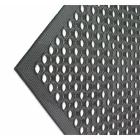 product of Carlisle KM1100B San Jamar Kitchen Mat, 36" x 60", 1/2" Thick, Rubber, Black