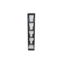 product of Carlisle L2204 EZ-Fit Lid & Straw Tower, 5-1/2" L x 13" W x 30" H, Black PS, 4 Lid + 1 Straw Comp.