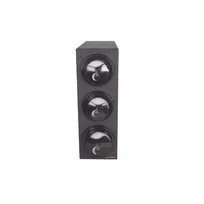 product of Carlisle L2913BK EZ-Fit Lid Dispenser, 7-3/4" L x 25" W x 22-3/8" H, Black PS, 3-Comp, NSF-Listed