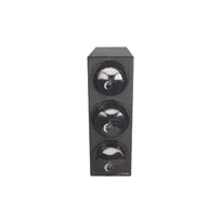 product of Carlisle L2923BK Lid Dispenser, 7-3/4" L x 25" W x 22-3/8" H, Black Polystyrene Box, 1 Compartment