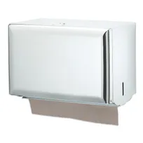 product of Carlisle T1800WH San Jamar Paper Towel Dispenser Wall Mount, 10-3/4"W x 6"D x 7-1/2"H, Steel White