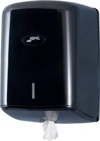 product of Carlisle T500BK San Jamar Valor Towel Dispenser, 9.06"W x 9.06"D x 13.15"H Black CenterPull Key Lock