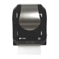 product of Carlisle T7470BKSS Hands-Free Towel Dispenser, 12-3/8"W x 9-1/2"D x 16-1/2"H Black/Stainless Automatic