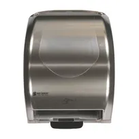 product of Carlisle T8370SS San Jamar Towel Dispenser, 13"W x 9-1/4"D x 16-1/2"H, Touchless, Stainless Steel Look