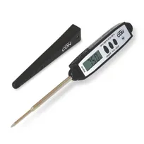 product of CDN DT450X Thermometer, -40 to +450°F, 6-8 sec, 2.5 mm Tip, 2-3/4" Stem, Black ABS BioCote