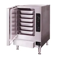 product of Cleveland 22CGT6.1NATEZTQS Countertop Natural Gas Boilerless Convection Steamer w/ 6 Pan