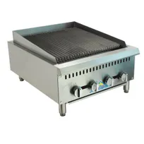 product of Comstock-Castle CCHLB24 24" Countertop Gas Deck-Type Broiler with (4) Manual Controls / 80,000 BTU